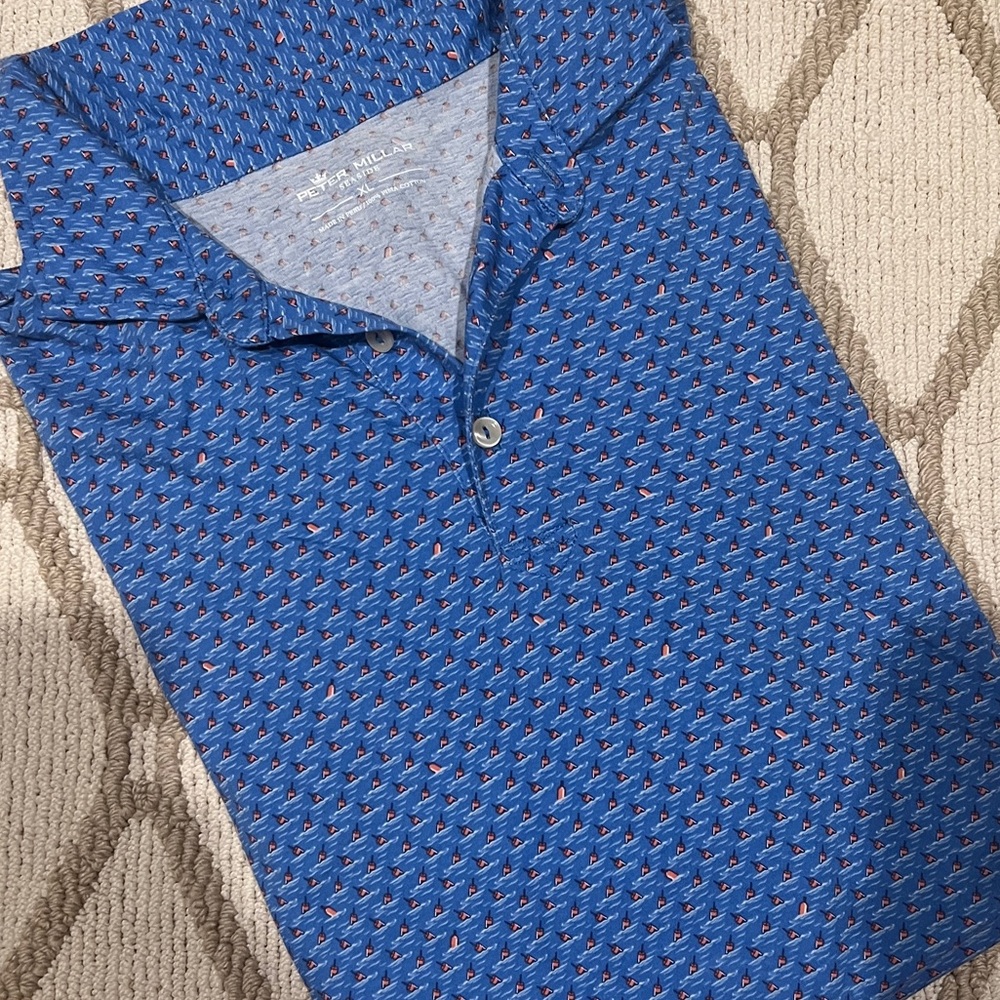 Peter Millar Seaside Collection Bouy print polo
